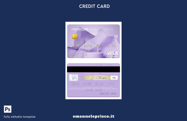 modello di carta vista della Banca municipale argentina di Rosario in stile veri